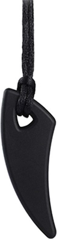 Silikon ADHD Bitande Anti Autism Tugghalsband Bandleksaker Sensoriska Tuggbitring Halsband svart