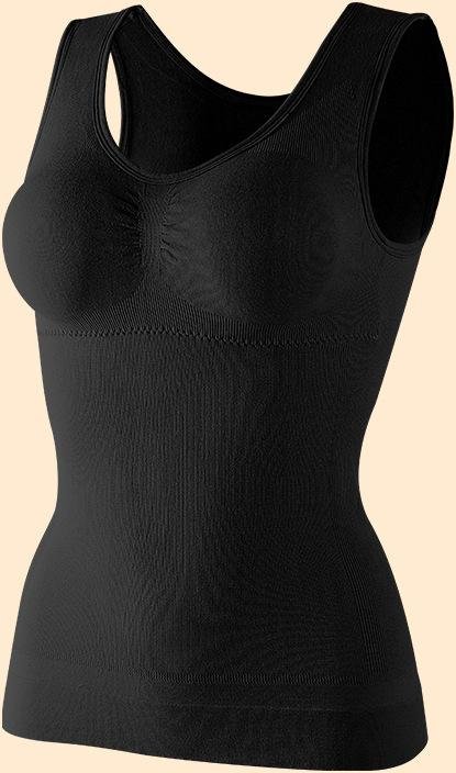 Dam Modal Linne med Inbyggd BH Longline Ärmlöst Tanktop M