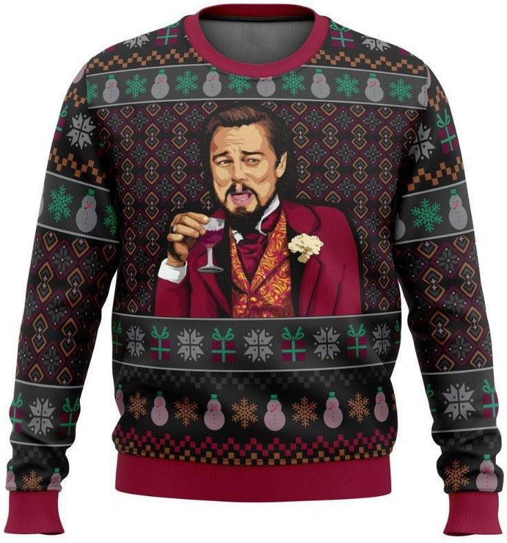 Höst Vinter 3D Jul Anime Tryckt Casual Herr Lös Ärmlös Rundhalsad Hoodie Pullovers & Långärmad S black