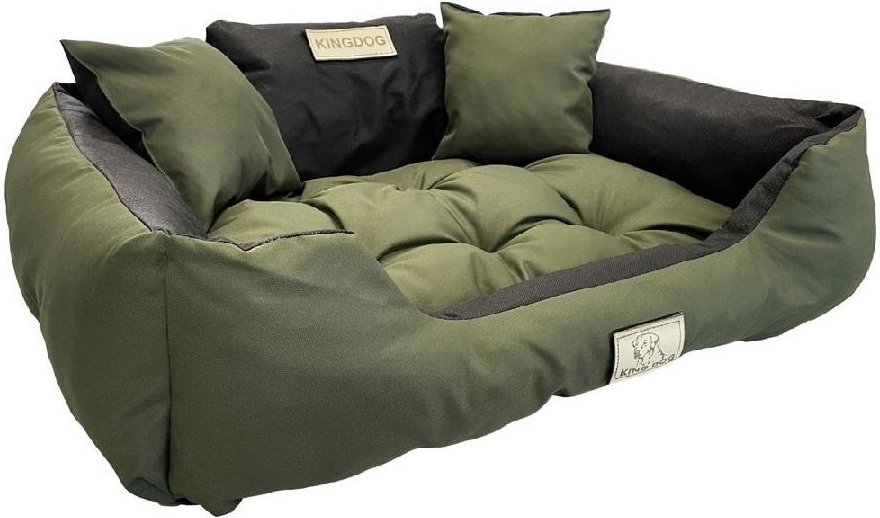 KINGDOG hundsäng, vattentät och slitstark, SML XL XXL 3XL, 8 färger! XL - 115x95 cm armégrön färg