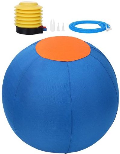 Vallningsboll för hundar Lugnande boll med handtag och överdrag Uppblåsbar träningsboll för stora raser Små och medelstora hundar Aktiv lek Motion 25cm