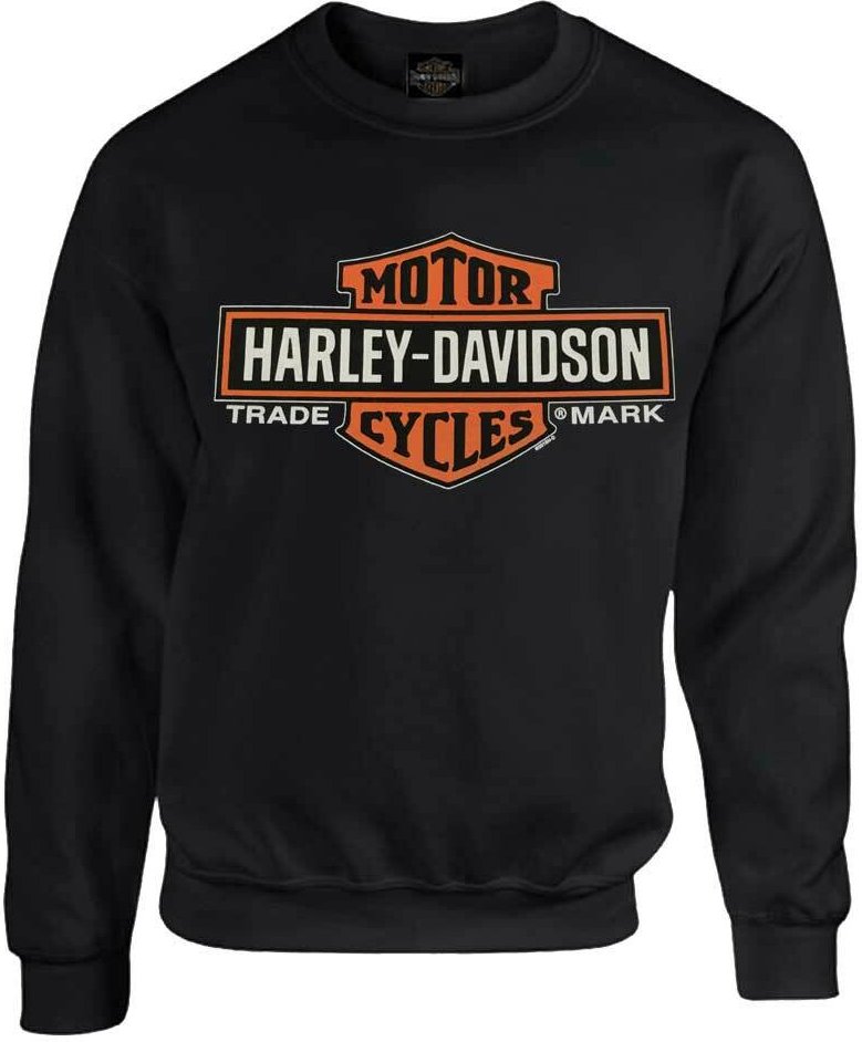 Harley-Davidson Herr Stretch B&S Ulltröja, Svart 5XL black