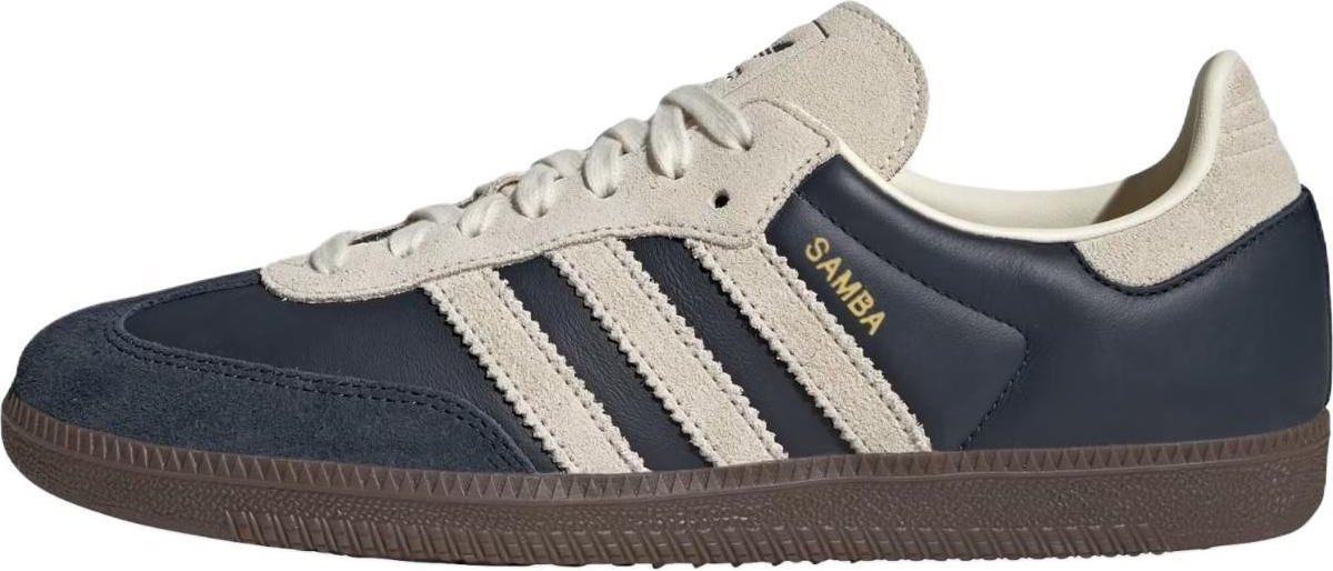 adidas Samba OG Aurora Ink Cream Unisex Sneakers Blå Krämvit Gummi JI3217 40⅔ white
