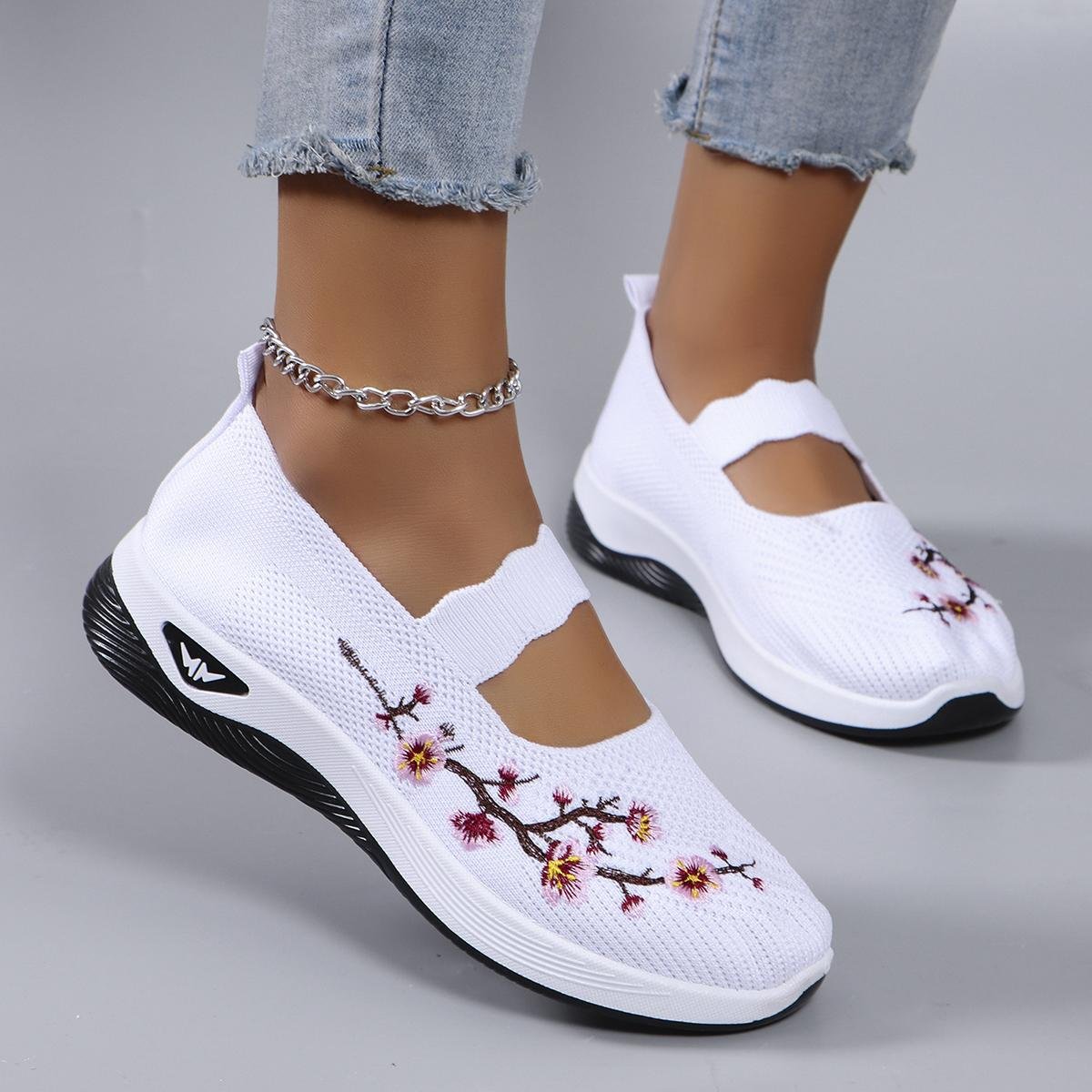 Damskor Sommar Andningsbara Mesh Flats Damskor Casual Sportskor 38 brown