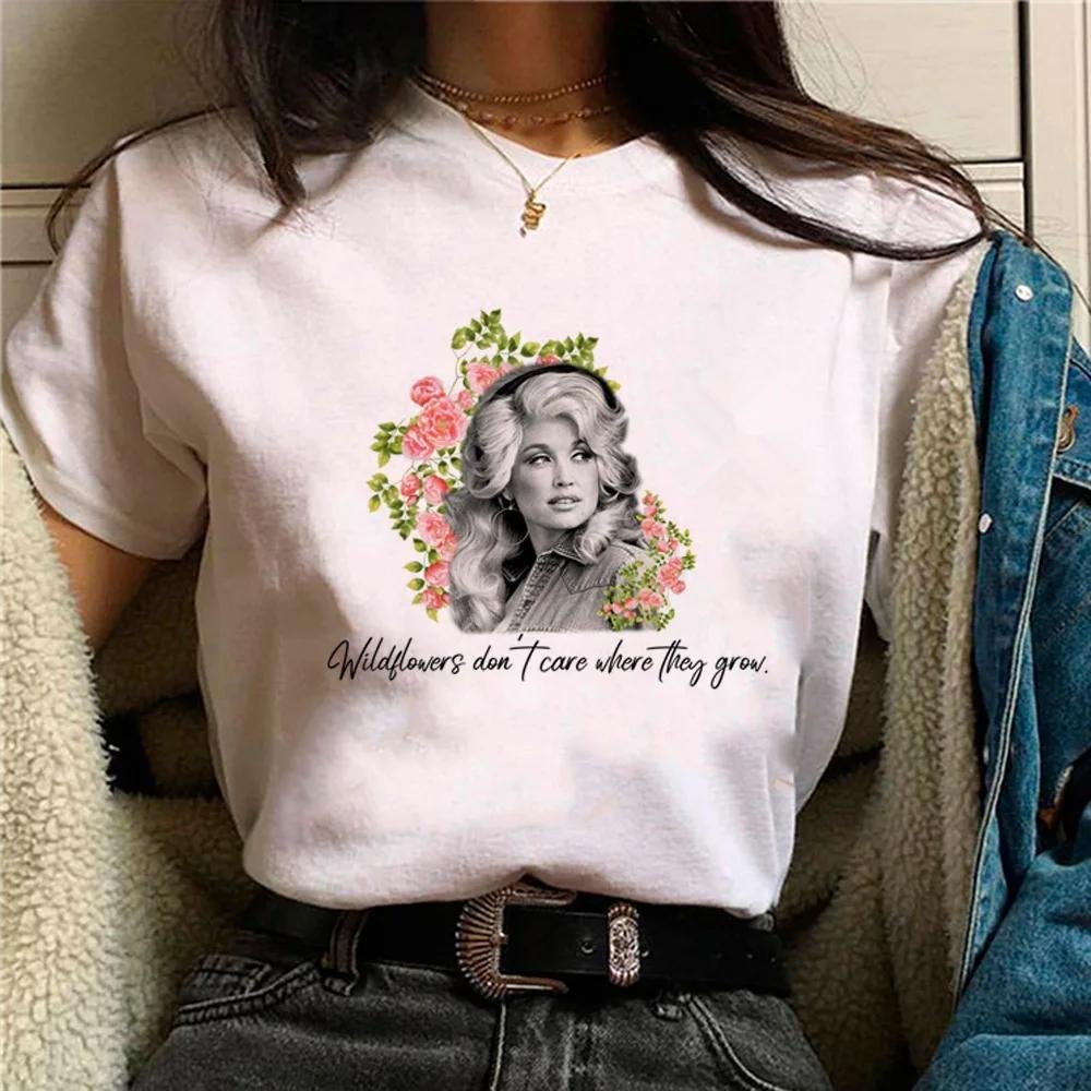 What Would Dolly Do T-shirt WWDD Countrymusiklegend Dam Crew Neck Kortärmad Topp Dolly Parton t-shirts harajuku TOP S