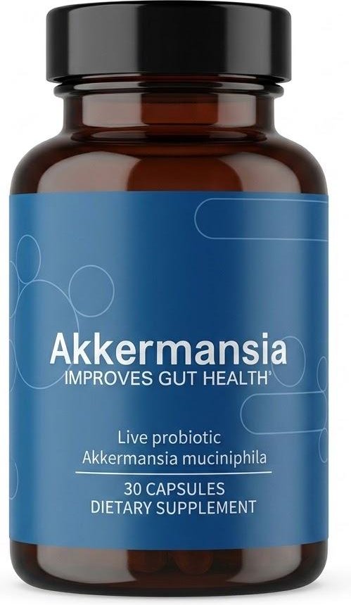 Akkermansia Probiotika med Prebiotisk Fiber, Ökar GLP-1 Produktion, Förbättrar Tarmfunktion, Icke-GMO, Vegansk 1pack