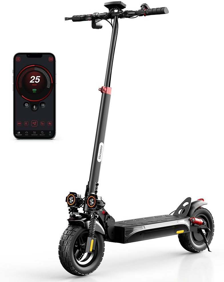 iScooter iX4 Elsparkcykel 800W Motor 15Ah Batteri 10'' Terrängdäck Dubbel Fjädring Maxhastighet 25KM/H 40-45KM Räckvidd Vuxen Elsparkcyklar