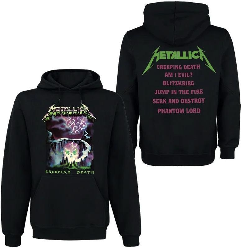 METALLICA Band Rock Mörk Vind Huvtröja Herr Dam Street Hip Hop Topp Bekväm Överdimensionerad Huvtröja Dam Herr Kläder M