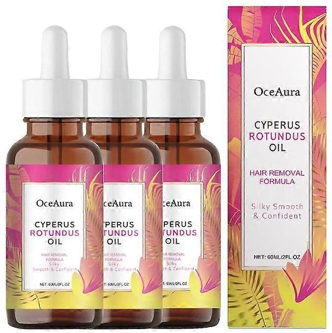 1-5x Cyperus Rotundus Olja, 60ml Naturlig Cyperus Rotundus Olja För Hårborttagning, Fuktgivande & Lugnande Cyperus Olja För Att Minska Kroppshårväxt