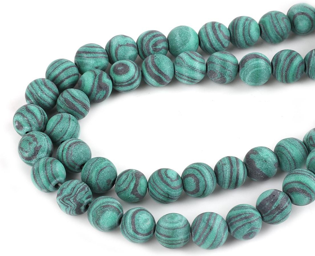 Naturliga Stenpärlor Runda Pärlor För DIY Smyckestillverkning Armband Halsband Fotlänk 6mm 62pcs blue