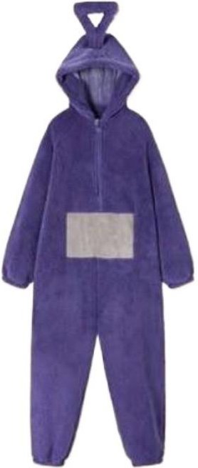 Vuxen Unisex Tecknade Pyjamasar Anime Sammet Fleece Jumpsuit Sovkläder XL violett