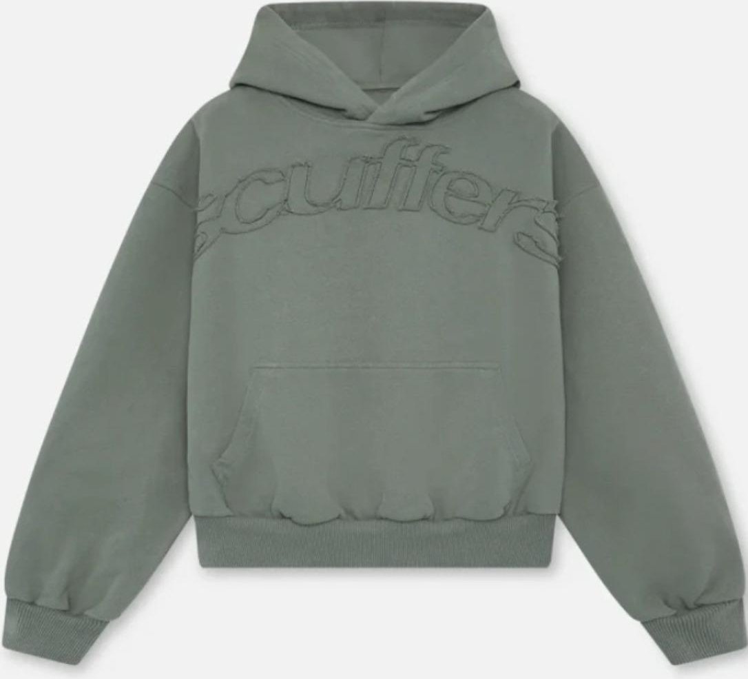 ZYLLO Avslappnad Huvtröja Lös Passform Huvtröja Bomulls Pullover L gray