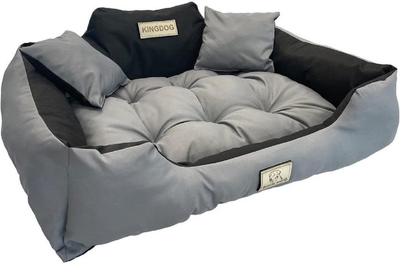 KINGDOG hundsäng, vattentät och slitstark, SML XL XXL 3XL, 8 färger! S - 55x45 cm