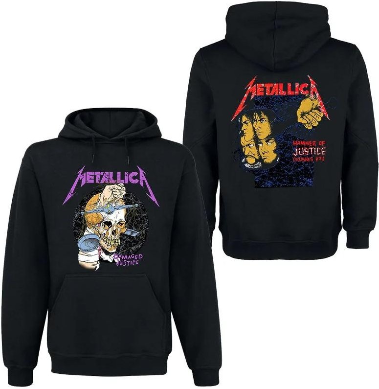METALLICA Band Rock Mörk Vind Huvtröja Herr Dam Street Hip Hop Topp Bekväm Överdimensionerad Huvtröja Dam Herr Kläder L
