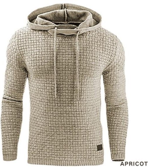 Herrmode Casual Outdoor Huvtröja Hedging Huvtröja 4XL aprikos