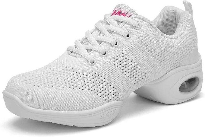Lättviktsyrke Dansskor Dam Andningsbara korgar Modern Jazz Casual Sneakers Dam Halkfria Joggingskor med mellanklack 41