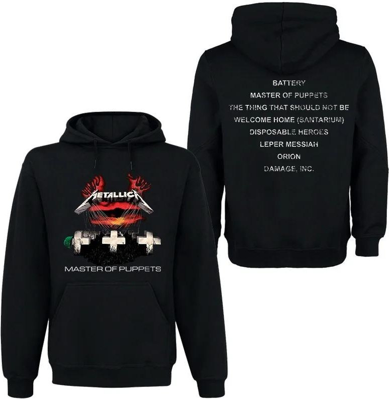 METALLICA Band Rock Mörk Vind Huvtröja Herr Dam Street Hip Hop Topp Bekväm Överdimensionerad Huvtröja Dam Herr Kläder 4XL vit