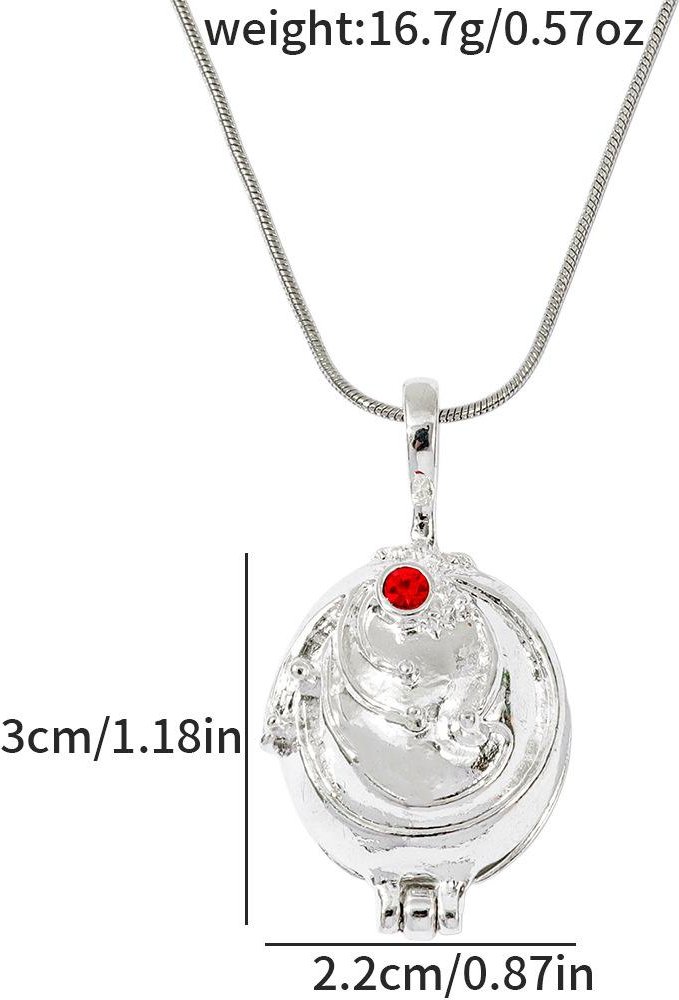 Movie Vampire Diaries Halsband Romantiskt Kristallhänge Halsband För Kvinnor Charm Collar Smycken white