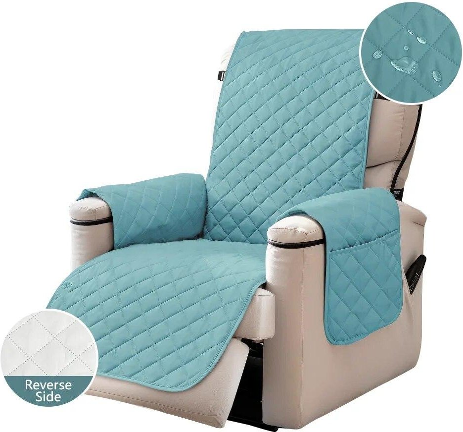 Fåtölj Stolsöverdrag Vattentät Fåtöljer Slipcover Soffa Soffa med justerbart elastiskt band Möbelskydd för vardagsrummet