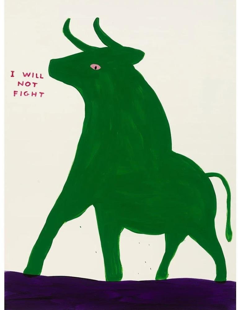Abstrakta Canvastavlor David Shrigley Groda Giraff Banan Tomat Konstposter Väggkonst Heminredning Vardagsrum Sovrum Dekoration 50X80cm Unframe