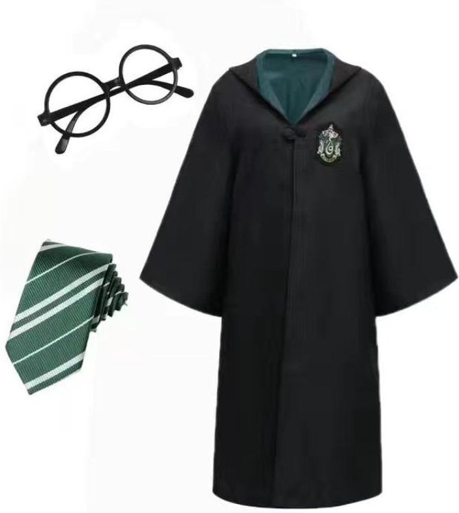 Harry Potter cosplay kostym magisk rock kläder tillbehör vuxna barn skoluniform halloweenkappa L black