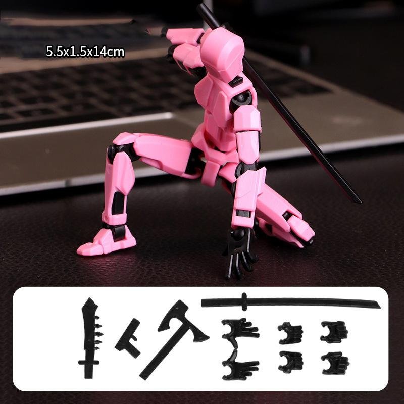 13 Ledade rörliga actionfigurer Shapeshift Robot 3D-tryckt skyltdocka Karaktär Montera leksaker Förälder-barn Spel Barn Presenter Tryckavlastande leksak
