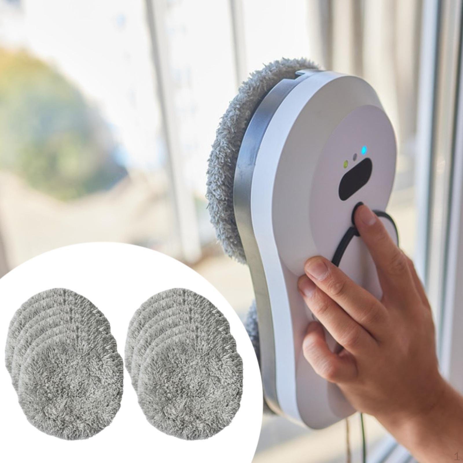 12 stycken ersättningsdynor för fönsterputsningsrobot, rengöringsdyna, mopp för fönsterrobot grå
