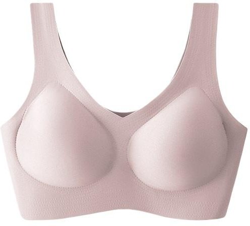 Sömlös Push Up BH för Kvinnor Sov Yoga Sportunderkläder Ultratunn Sexig Lingeri XL white