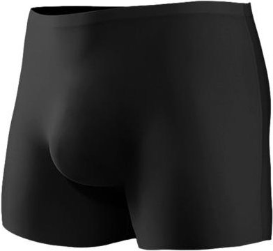 Herrkalsonger 3D Is-Silke Sömlös Tunn Stil Andningsbart Tyg Shorts Kalsonger Enfärgad U-Konvex Sporttrosor XL black