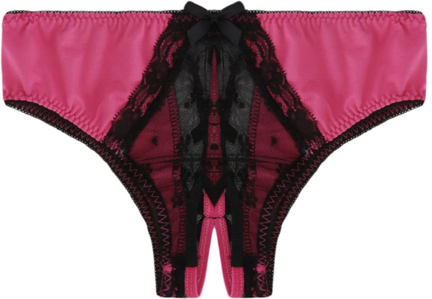 Sexig öppen gren Sexig trosa Kvinnlig Passion Perspektiv Spets Öppna trosor L
