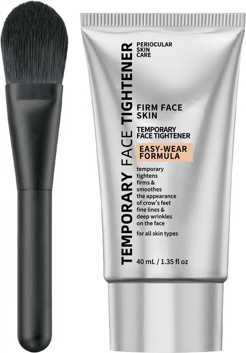 Professionell tillfällig hudutjämning — med en gratis precisionsapplicator. (40ml Tightener + Brush)