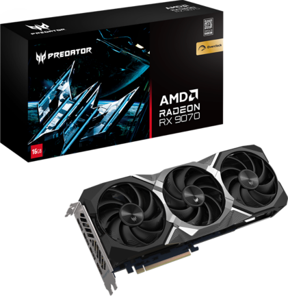 Predator AMD RX9070 16G OC Grafikkort