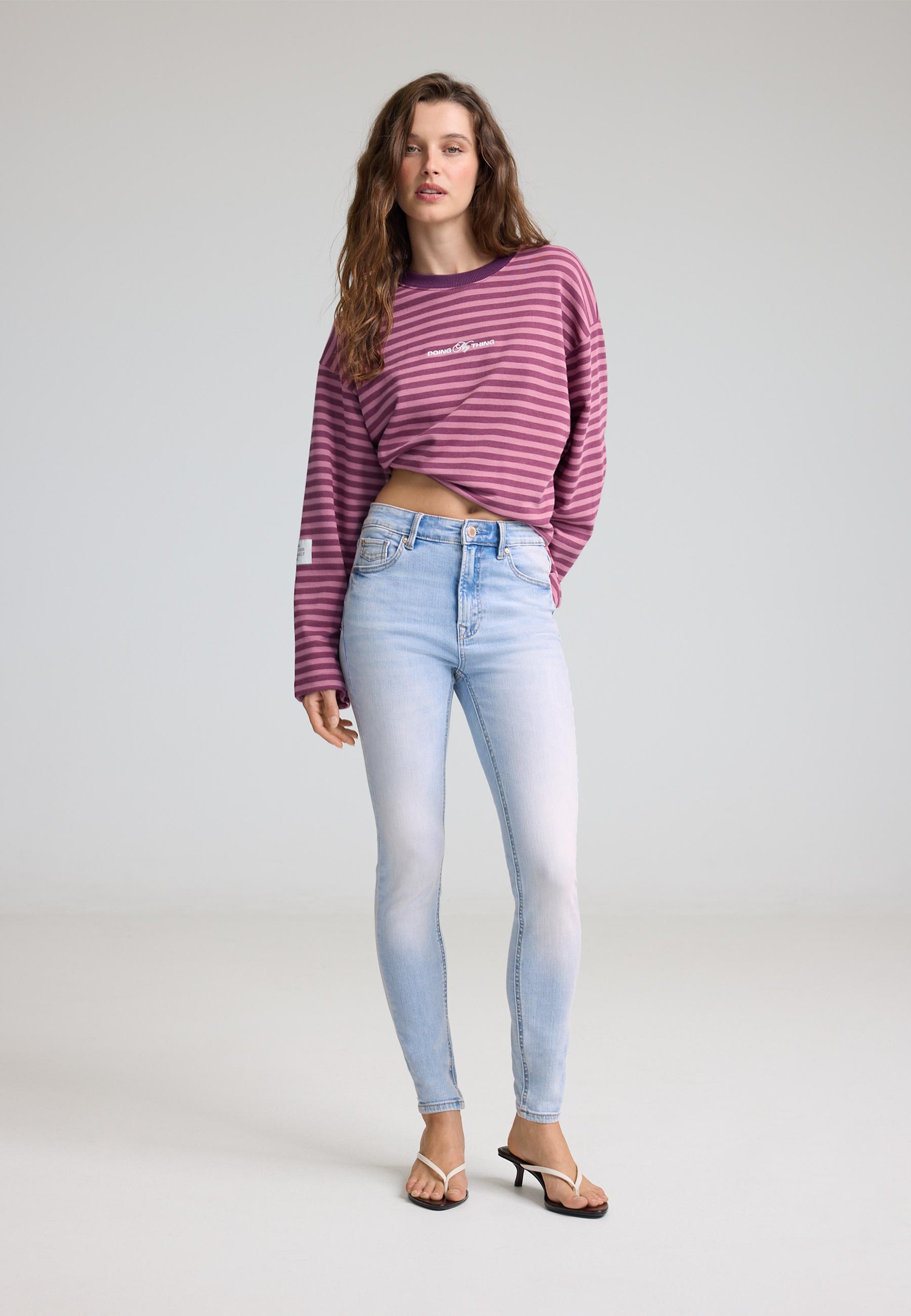 Stradivarius D07 Jeans Skinny Hög Midja